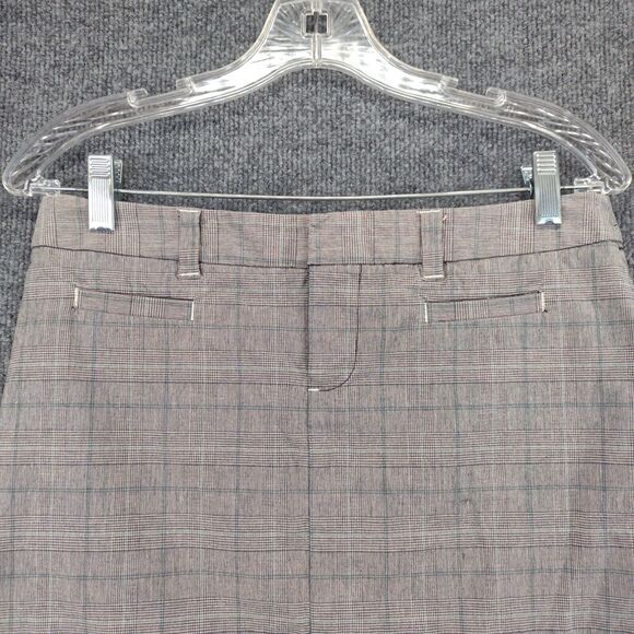 Wet Seal Skirt Womens Size 5 Gray Check Pattern Side Slit Cotton Blend - Picture 7 of 12